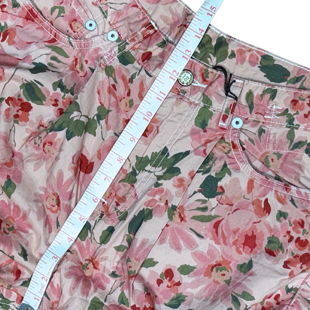 NWT R13 Cropped Multi Pocket Cargo Pants Size 27 in Pink Layered Floral $1195 - Picture 9 of 11